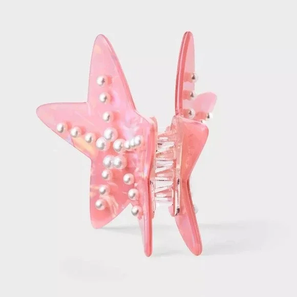 Roller Rabbit x Target Starfish Claw Clip Orange Hair Clip Beach Style NEW - Picture 3 of 4